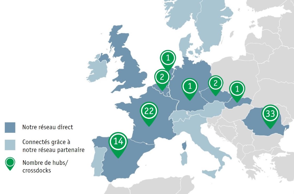 Eurotranspharma Network - French map 2023